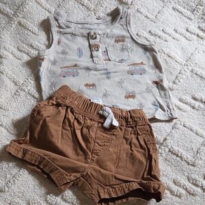 Carter's Cream Toddler Tank Top